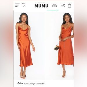 Show me your mumu Verona Cowl midi dress